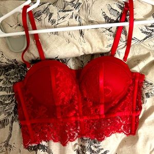Honey Birdette Maria Red (bra only)